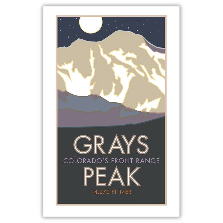 Grays and Torreys Peaks, Colorado 14er - Poster per la vendita all'ingrosso da parte di Travel Posters by M&W Design Co.