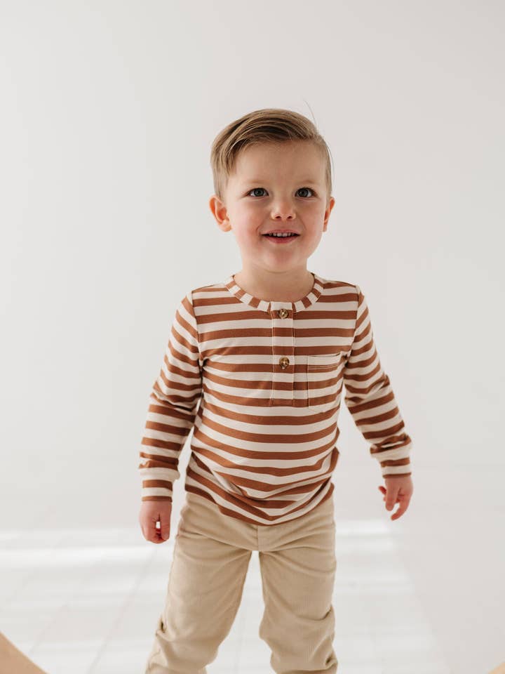 babysprouts clothing company - Wholesale T-Shirt - Kids - Boy's Long Sleeve Henley Shirt5