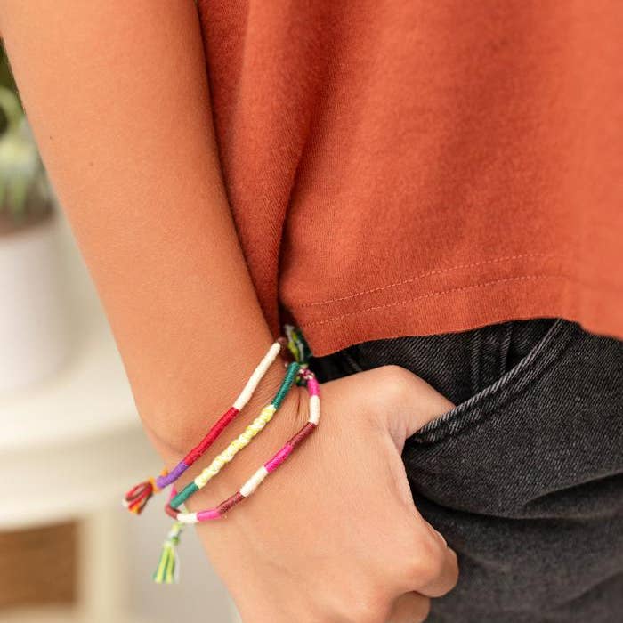 Mercy House Global - Wholesale Woven/Braided Bracelet - Fair-Trade Friendship Bracelet + Card1