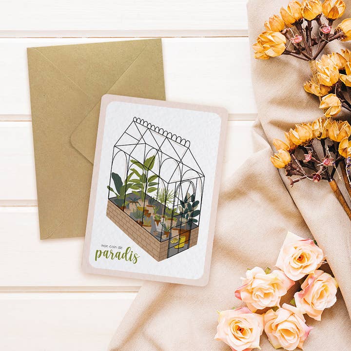 Maison Joliette - Wholesale Postcard - Secret Garden Greenhouse - Postcard