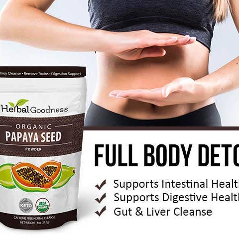 Herbal Goodness - Wholesale Protein/superfood powder - Papaya Seed Powder - Organic 4oz - Detox, Kidney & Digestion - Herbal Goodness6