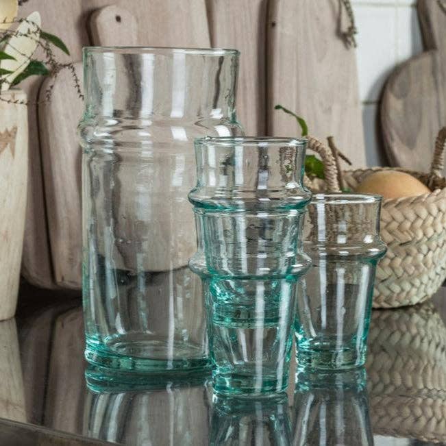 COSYDAR-DECO - Vente Carafe - Carafe Beldi en Verre Recyclé 20x9cm5