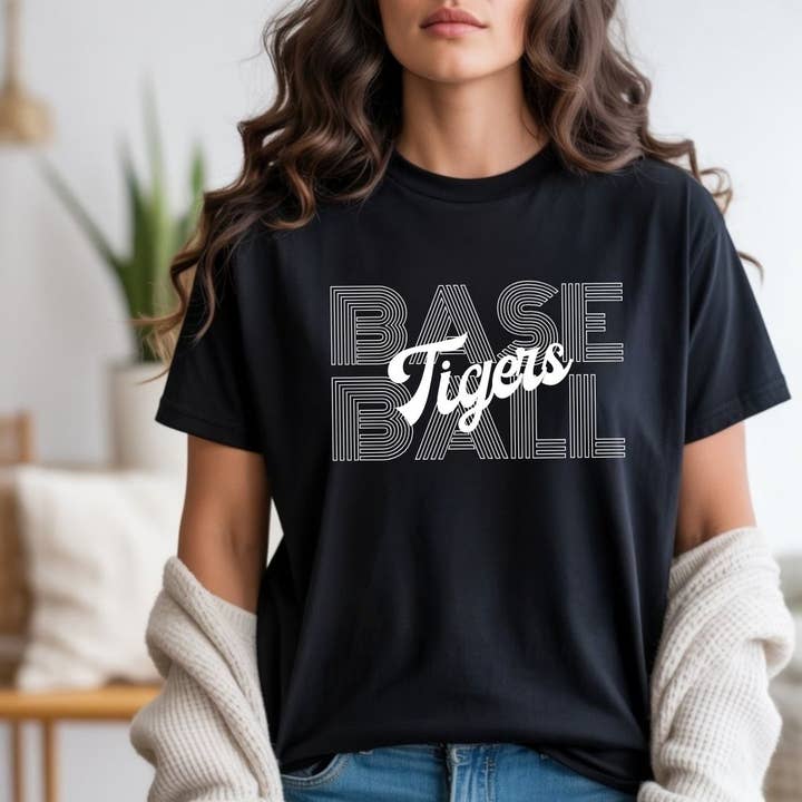 Custom Baseball Shirt Baseball Mascot Tee for Game Day for wholesale by Friday Night Wives
