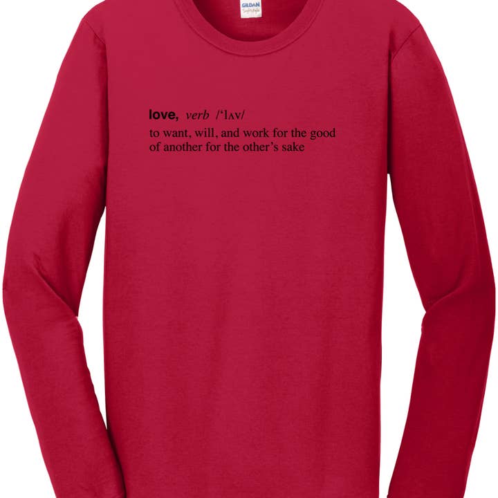 Love is a Verb - Love Long Sleeve and other Purchase Wholesale verb. Free Returns & Net 60 Terms on Faire trending on Faire.
