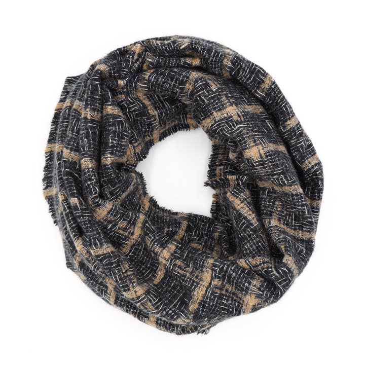 Anarchy Street - Wholesale Scarf - Women's - Plaid Print Infinity Scarf4