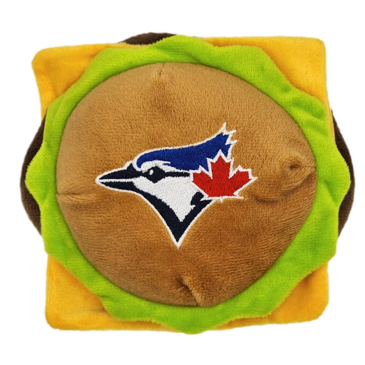 Pets First - Wholesale Pet Toy - Dog - TORONTO BLUE JAYS BURGER TOY