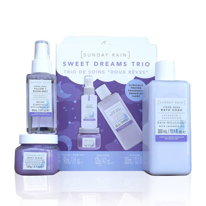 Sunday Rain Sweet Dreams Trio for wholesale by Beauty Goddess