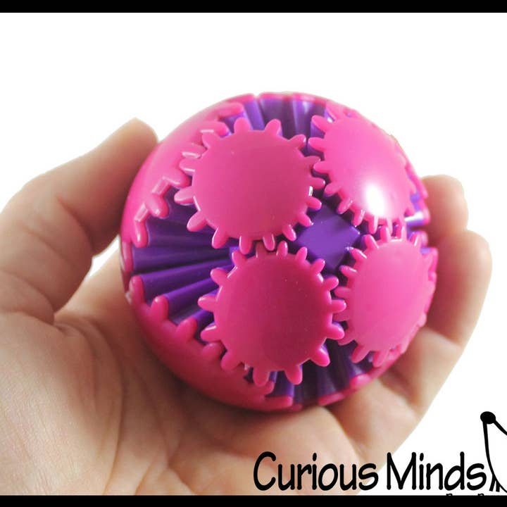 Curious Minds Toys - Wholesale Fidget Toy - Kids - 1 Gear Ball Fidget - Rotating and Spinning Spinner Stress S3