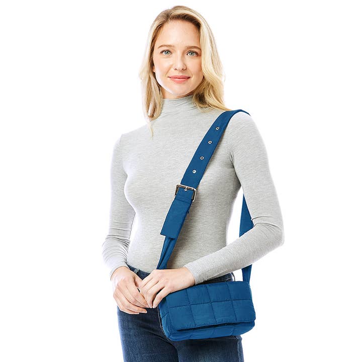 Hana - Wholesale Crossbody Bag - Women's - Quilted Puffer Crossbody Bag11