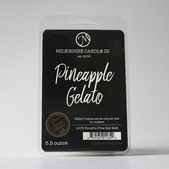 Milkhouse Candle Company - Wholesale Wax Melt - 5.5 oz Wax Melts: Pineapple Gelato0