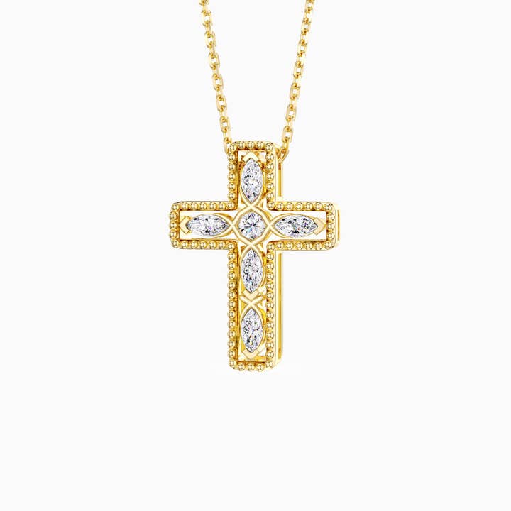 Versatile Ichthys Cross Pendant Necklace for wholesale by Vanimy Jewelry