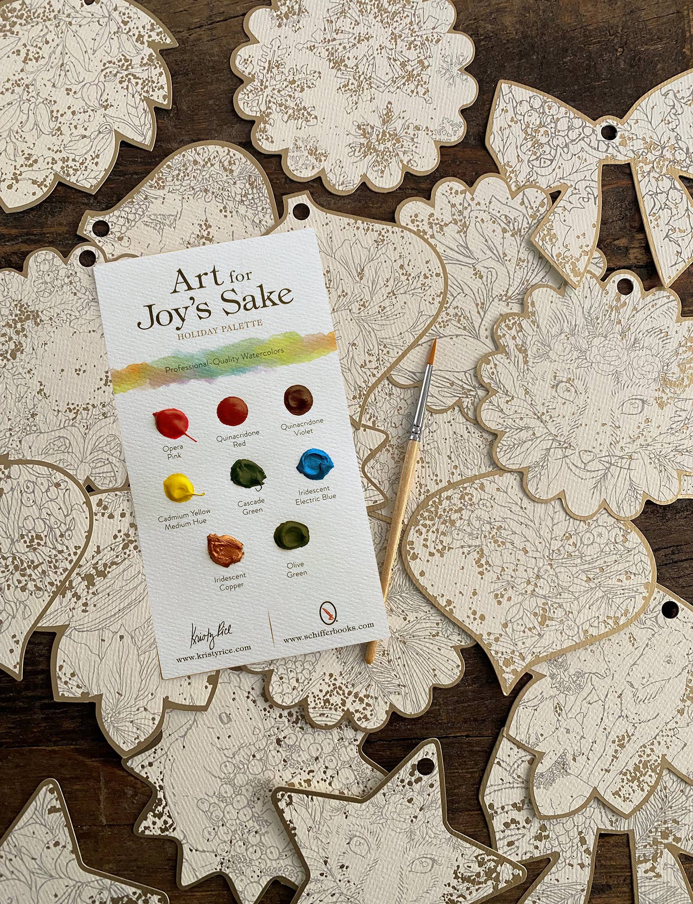 Schiffer Publishing - Wholesale DIY Craft Kit - Paint-Your-Own Holiday Decorations4