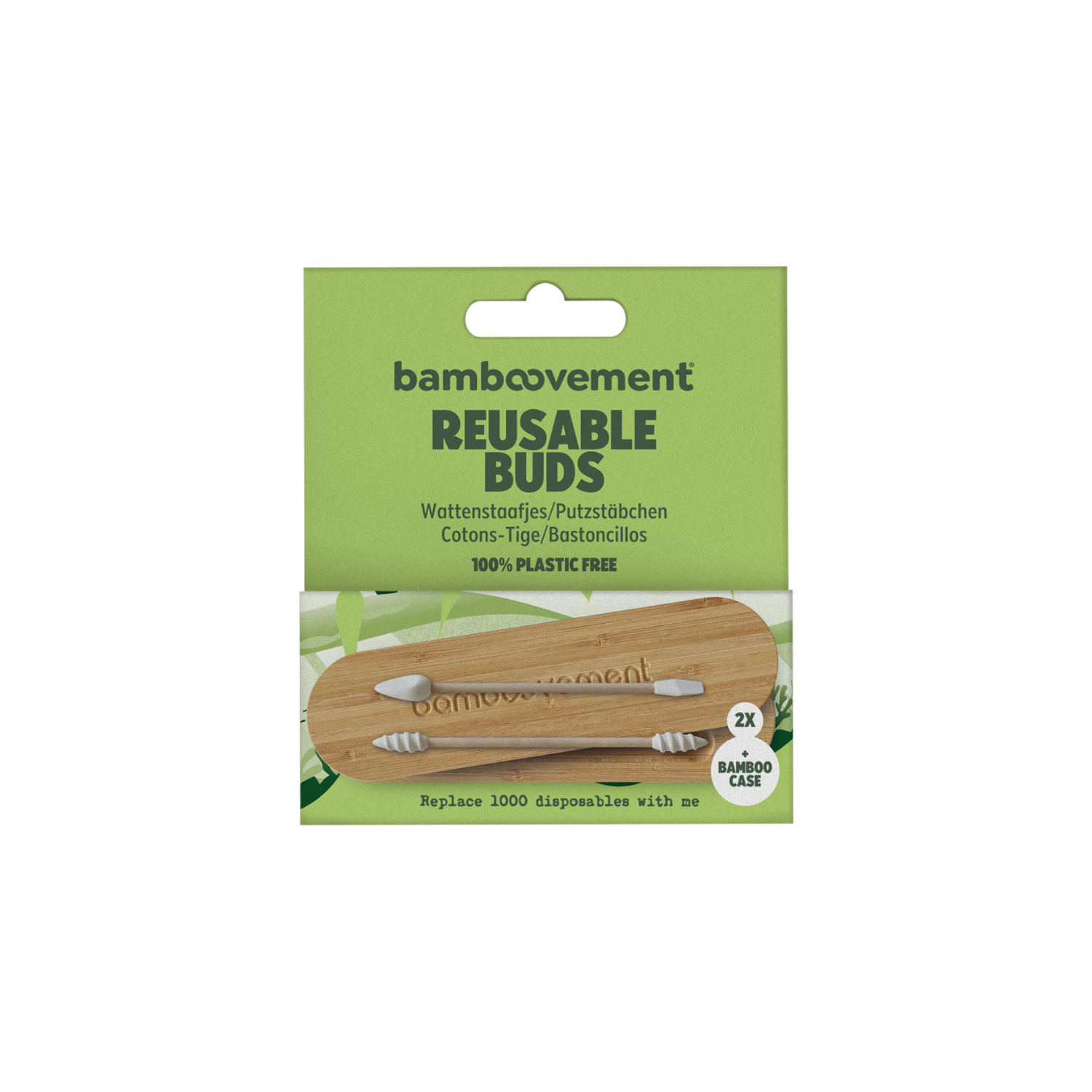 Bamboovement - Wholesale Cotton Swab/Q-Tip - Eco-Friendly & Reusable Bamboo Buds (2pcs)2