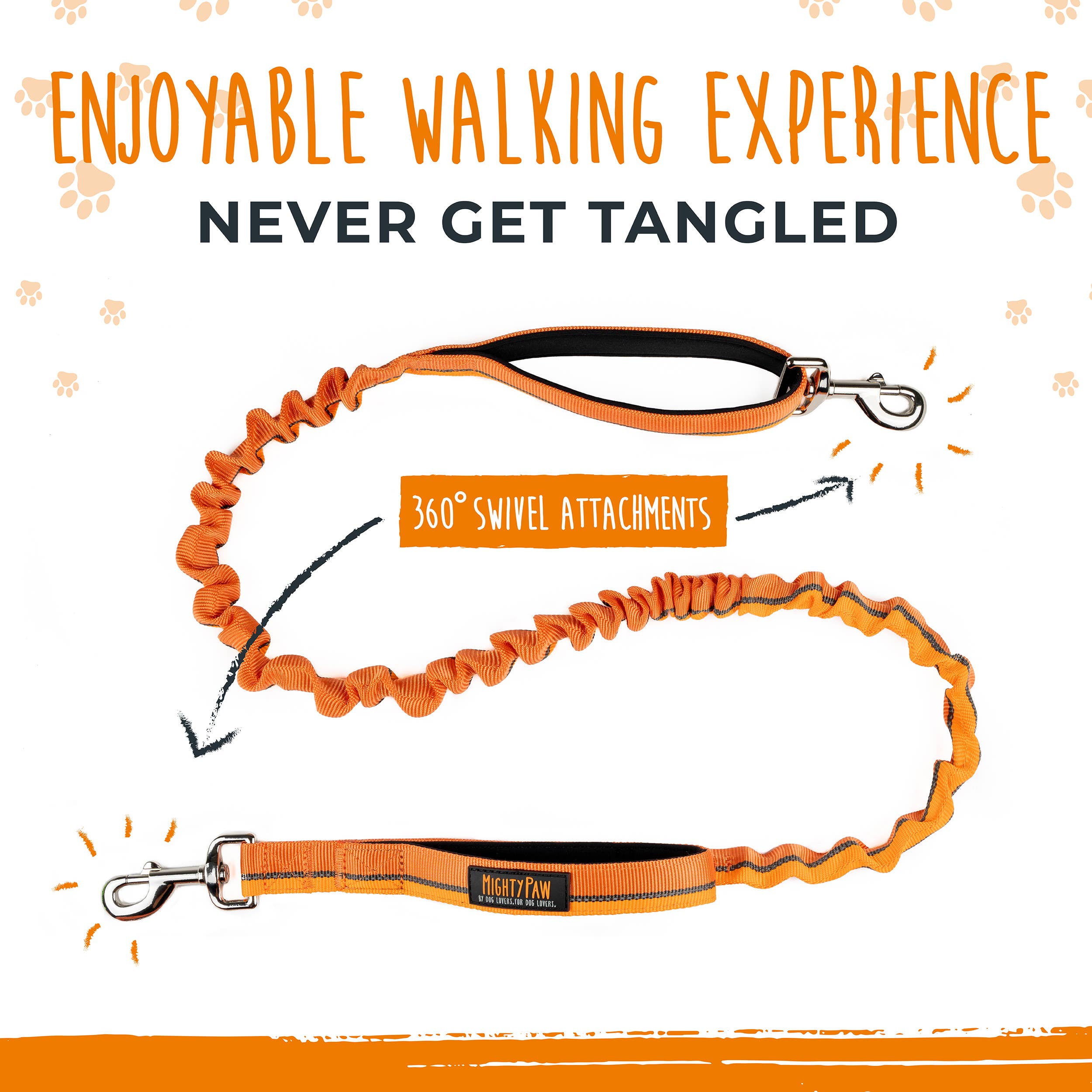 Mighty Paw – Großhandel Leine – Hund – Mighty Paw freihändige Bungee-Leine 2.017