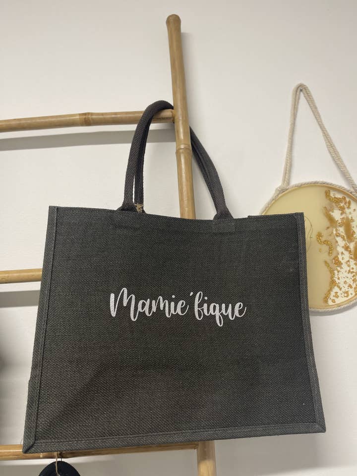 Sac “Mamie fique” pour la vente par wm creation
