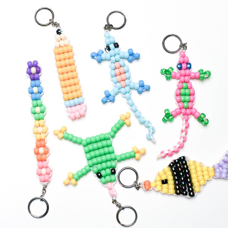 Easy DIY Beaded Keychain with Butterflies - The Crafting Nook
