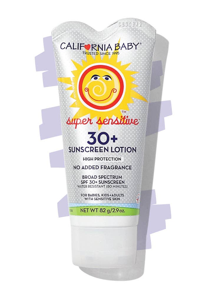 California Baby - Wholesale Sunscreen - (No Fragrance) Super Sensitive™ Broad Spectrum SPF 30+ Sunscreen10