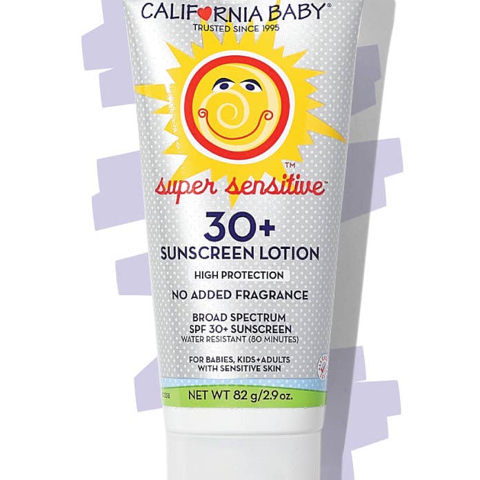California Baby - Wholesale Sunscreen - (No Fragrance) Super Sensitive™ Broad Spectrum SPF 30+ Sunscreen10