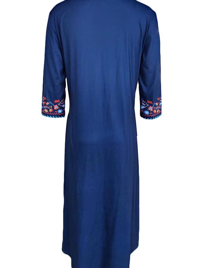 UNISHE - Wholesale Dress - Women's - Summer Boho Floral Print V Neck Maxi Dress ZK14628