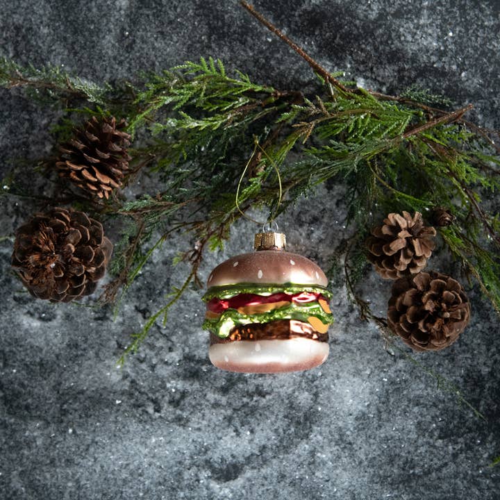 Ragon House - Wholesale Ornament - 3.5" LOADED HAMBURGER ORNAMENT