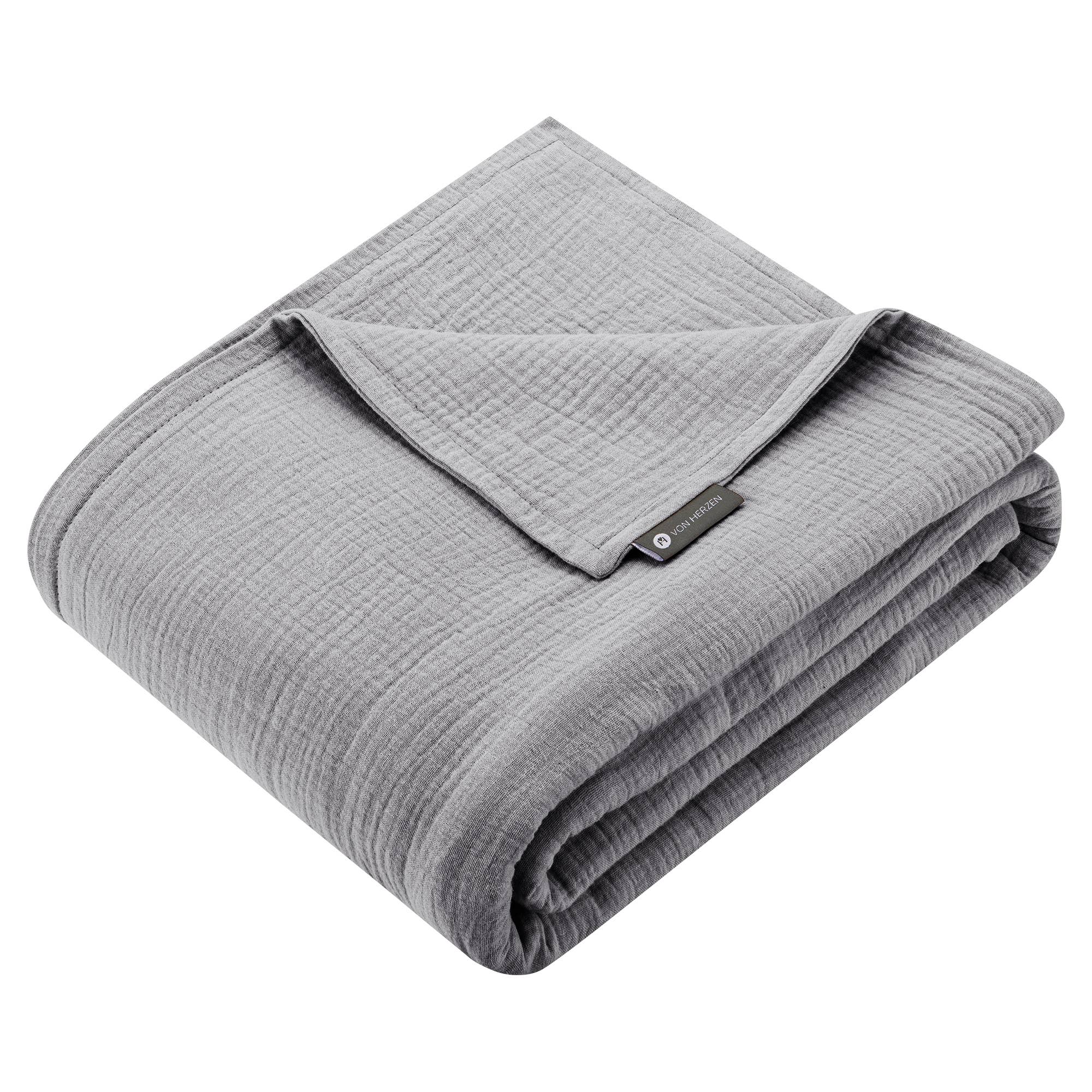 von Herzen – Engroshandel Tæppe – Muslin plaid i tern15