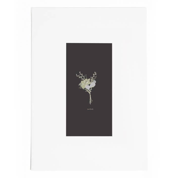 Succulent Mini bloemenkunstprint met mat voor wholesale door Tuxberry & Whit