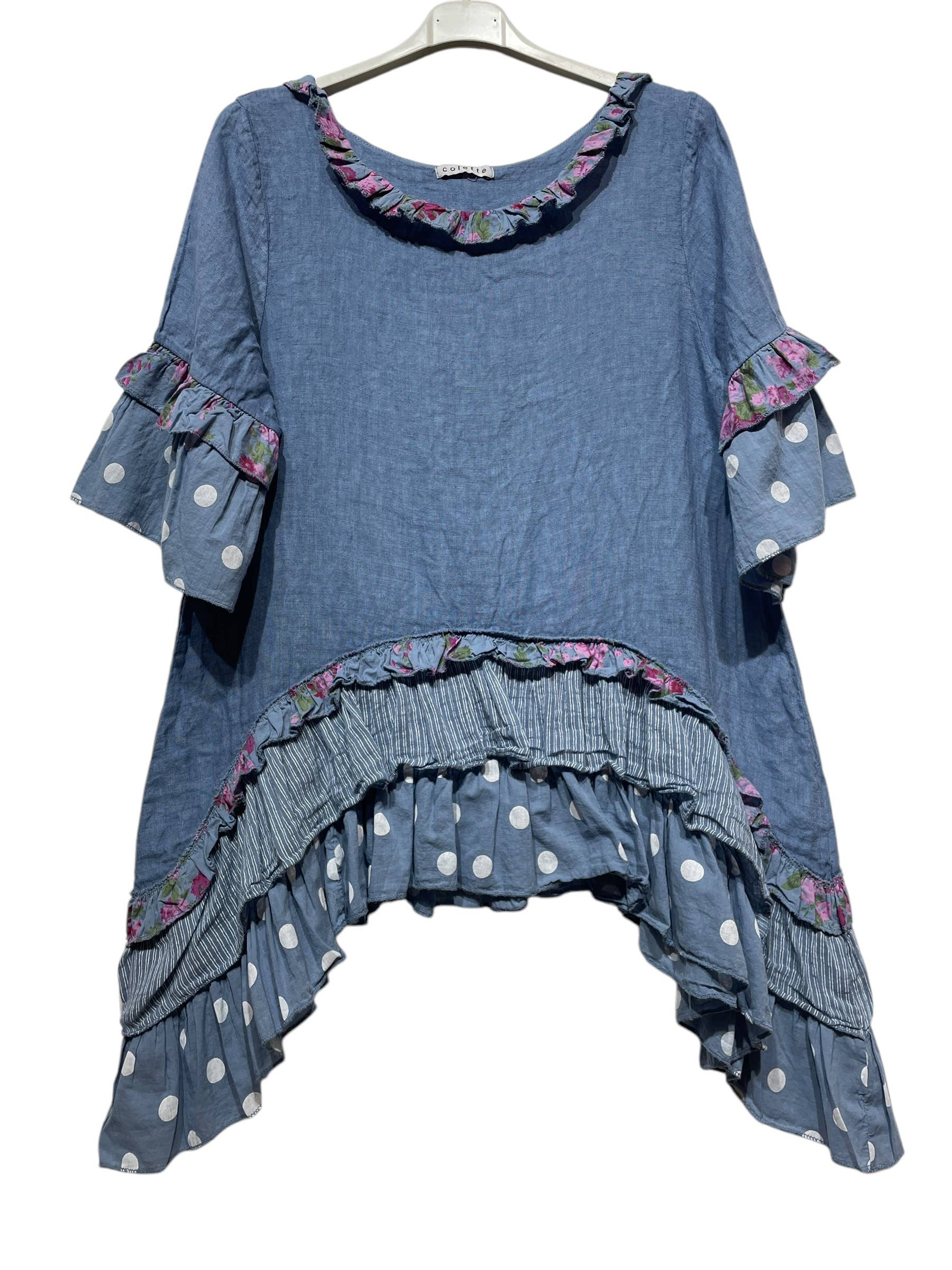 LINEN & COTTON HOUSE - Wholesale Jurk - Dames - JURK IN LINNEN 86126