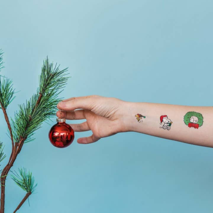 Tattly - Wholesale Temporary Tattoo - Peanuts Holiday Tattoo Sheet2