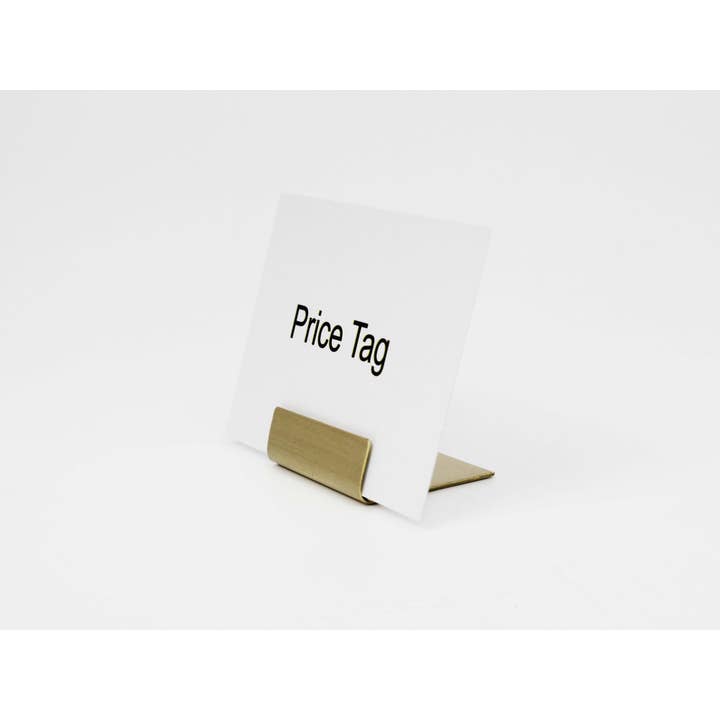 Adroniki - Wholesale Place Card / Place Holder - Brass Price Tag Card Holder - Set of 2011