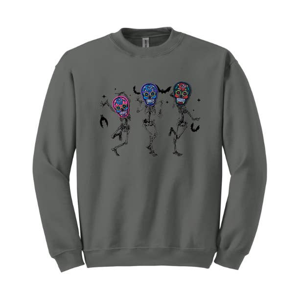 Hybrid PATCHED Dancing Skeleton Crew | Sugar Skulls for wholesale by Rogue Society Apparel®️