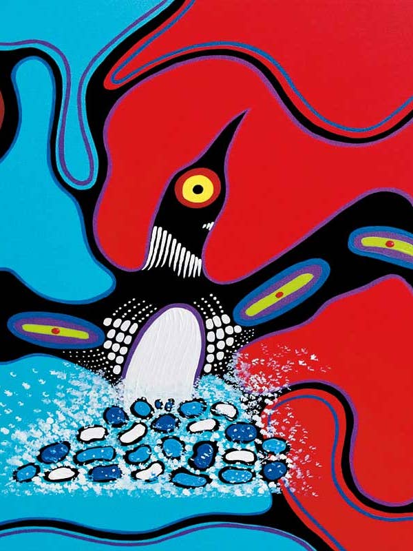 Loon Clan Art Print by Artist Frank Polson for wholesale by Indigenous Puzzles and Art