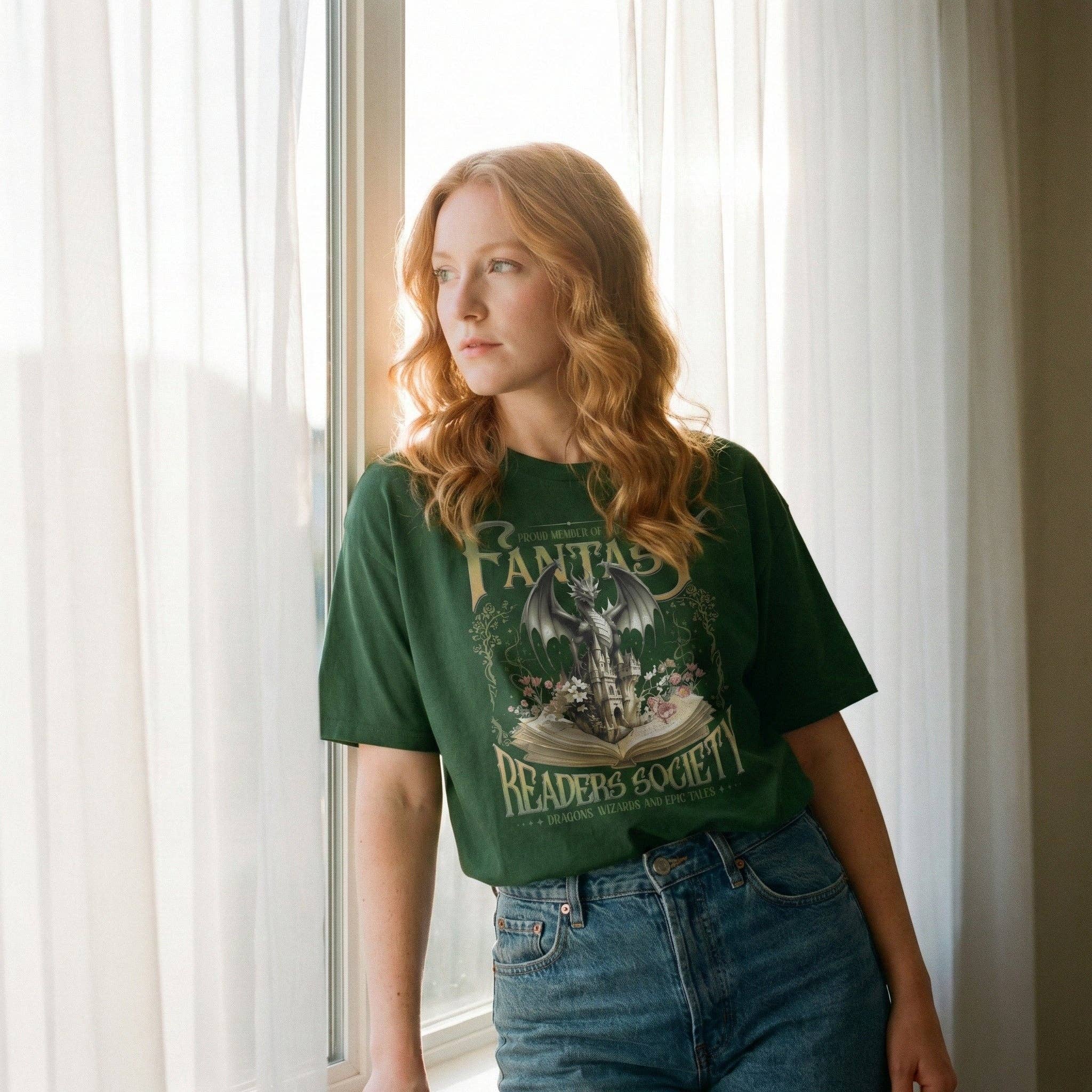 MagicMerchEmporium – wholesale Screen printed t-shirt – Women′s – Fantasy Book Lover Tee3