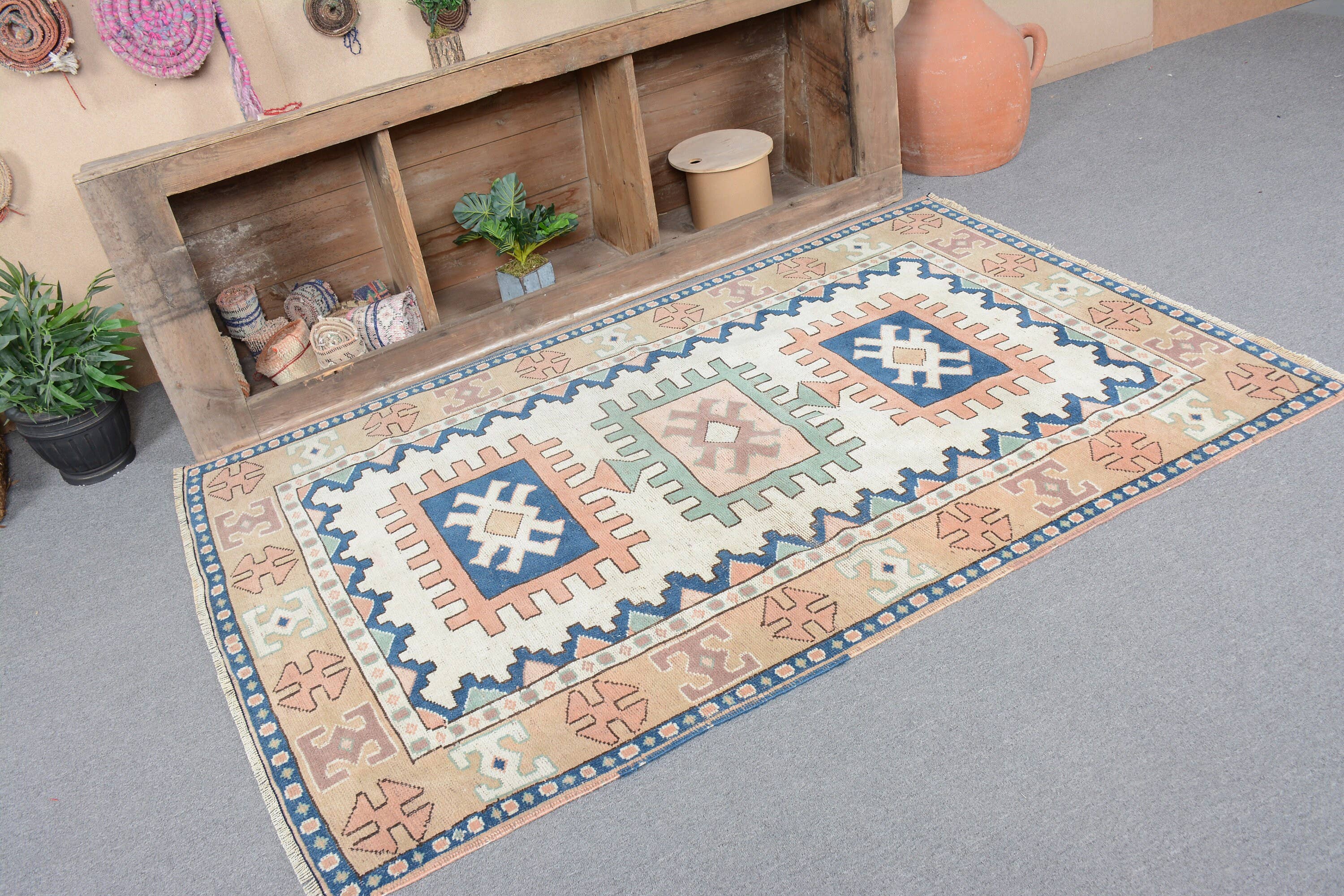 The Loom Wholesale - Wholesale Runner rug - Ethnic Kilim Wool Rug - Beige & Blue, Handmade Beauty5