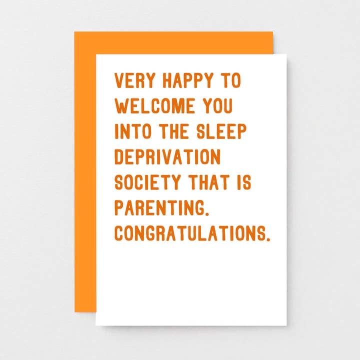 New Baby Card | Sleep Deprivation for wholesale by SixElevenCreations