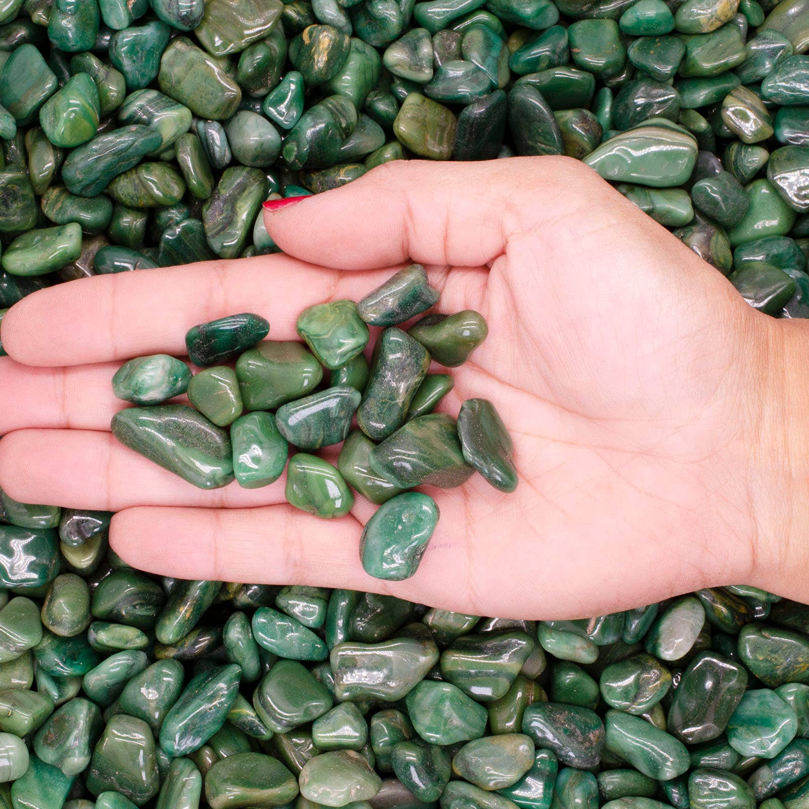 Fantasia Mining – Pedra/cristal espiritual por atacado – Buxstone Tumbled - 0.5" a 0.75" - Tamanho 5 (1lb)3