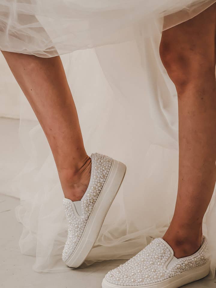 Heirloom Bridal Company - Wholesale Slippers – Women's - Pearl Slides6