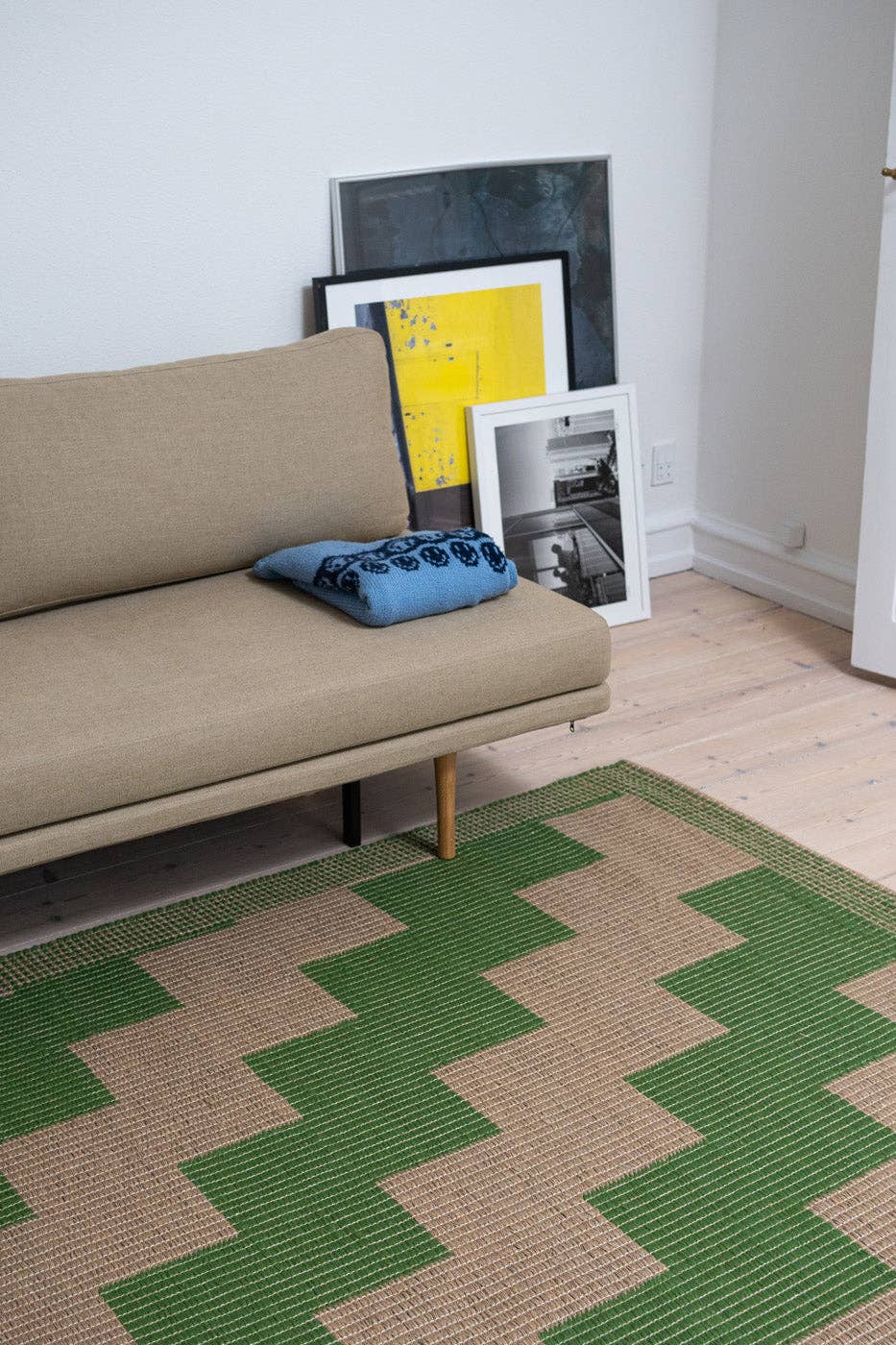 MATIAS MOELLENBACH - Vente Tapis - Tapis inversé en jute et laine - Zz Green3