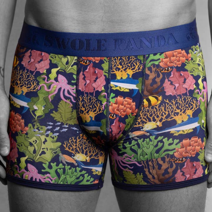Boxers en bambou - Marine pour la vente par Swole Panda