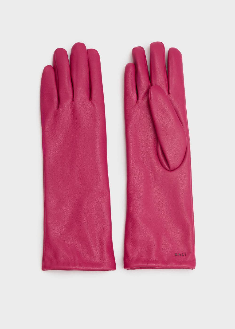 NALI' - Venta al por mayor Guantes - Mujer - GUANTES DE CUERO ECOLÓGICO FUCSIA - N642