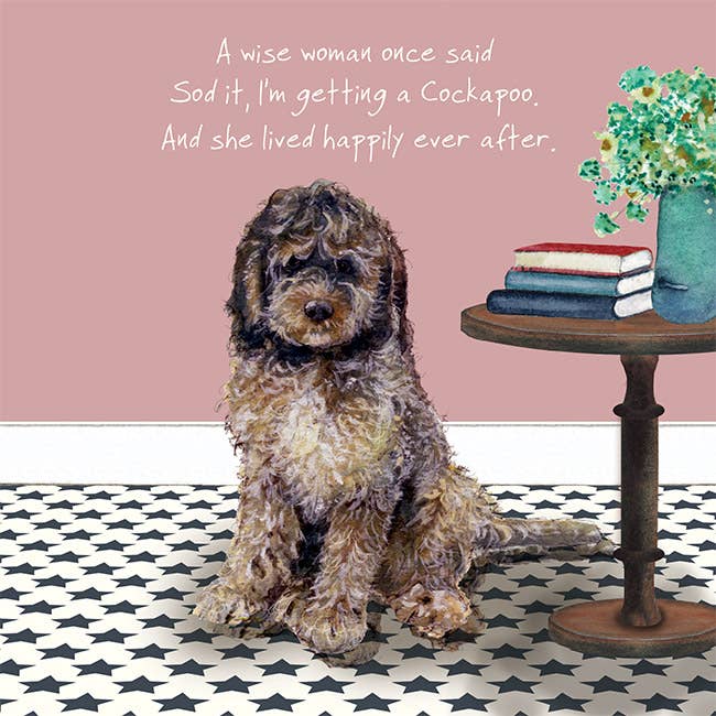 Cockapoo Umbrella - Pink Cockapoo Umbrella - Pink