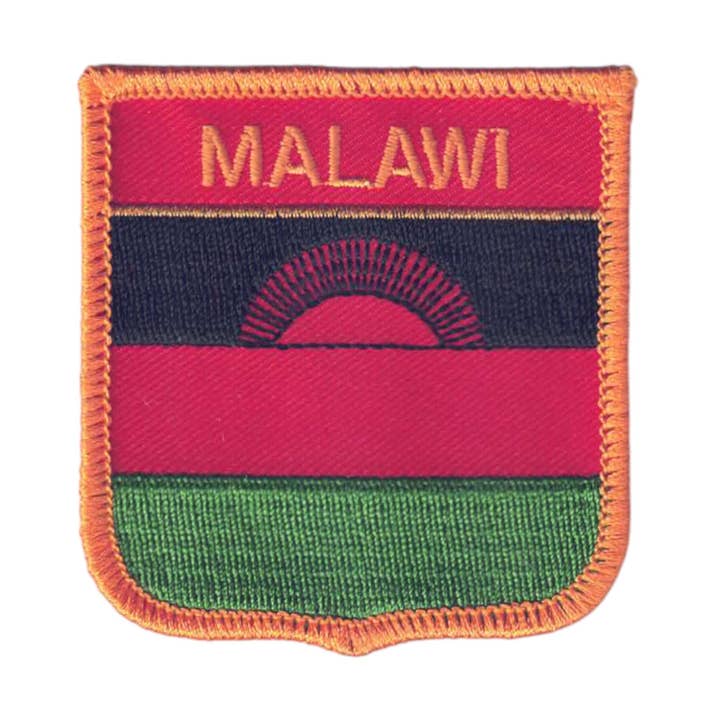 Parche de Escudo de Bandera de MALAWI - 6716 para venta al por mayor de Happy Wood Products