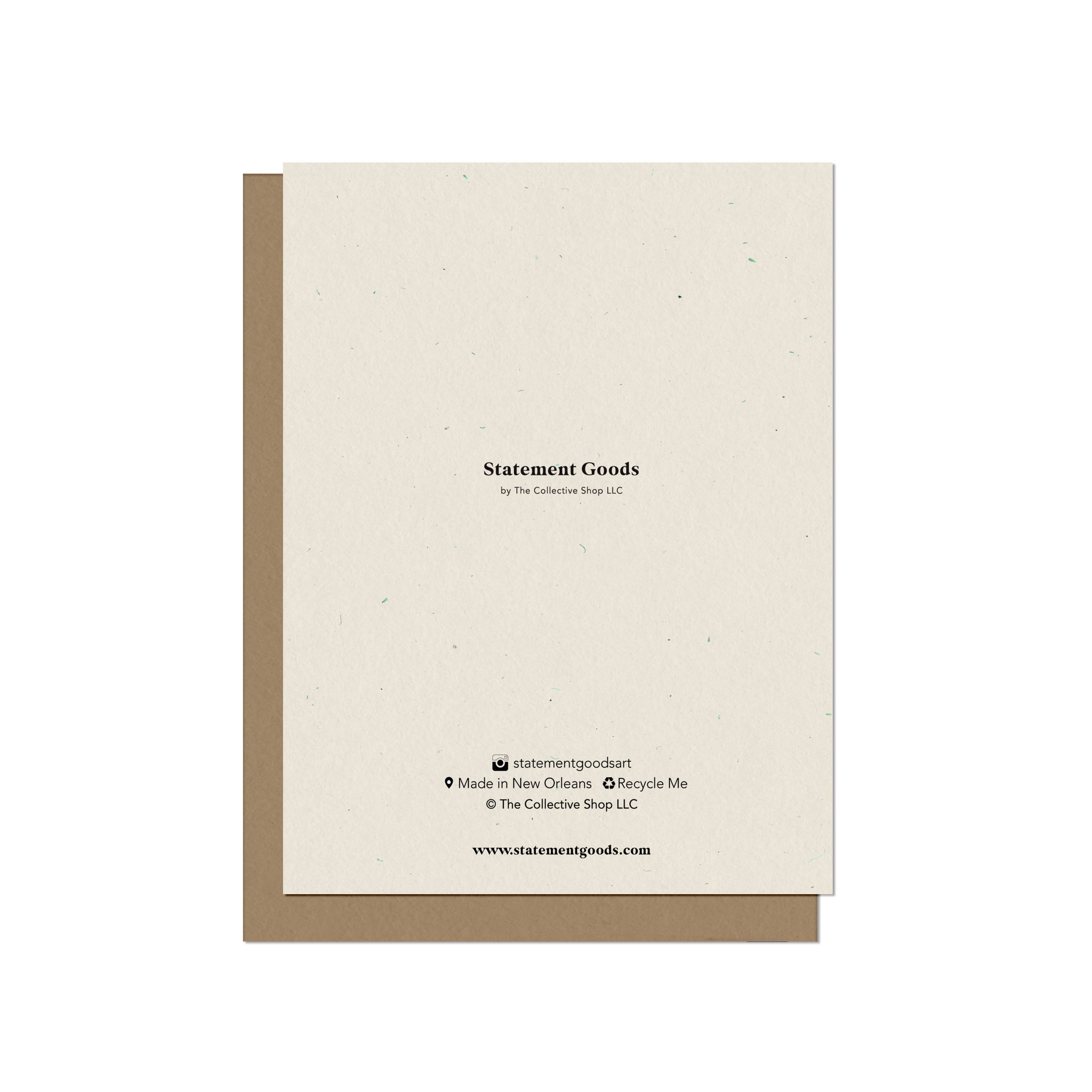 Statement Goods - Vente Carte de vœux classique - Carte vierge d'huîtres1