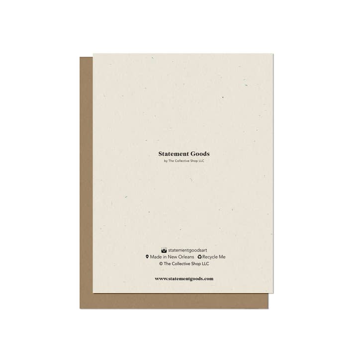 Statement Goods - Vente Carte de vœux classique - Carte vierge d'huîtres1