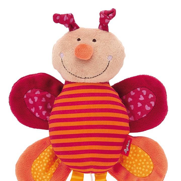 Boîte à musique papillon rouge pour la vente par sigikid