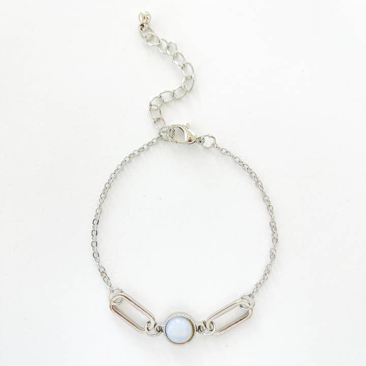 Pulsera geométrica de ópalo sintético de moda para venta al por mayor de S&A Fashions