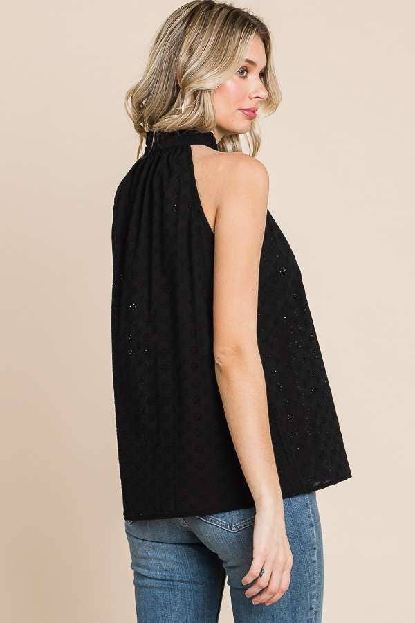 Culture Code – wholesale Blouse – Women’s – CWK1564 - HALTER FLARE FRILL TOP1