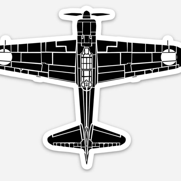 A6M Japanse Zero Fighter-vinylsticker voor vliegtuigen voor wholesale door Bellavance Ink
