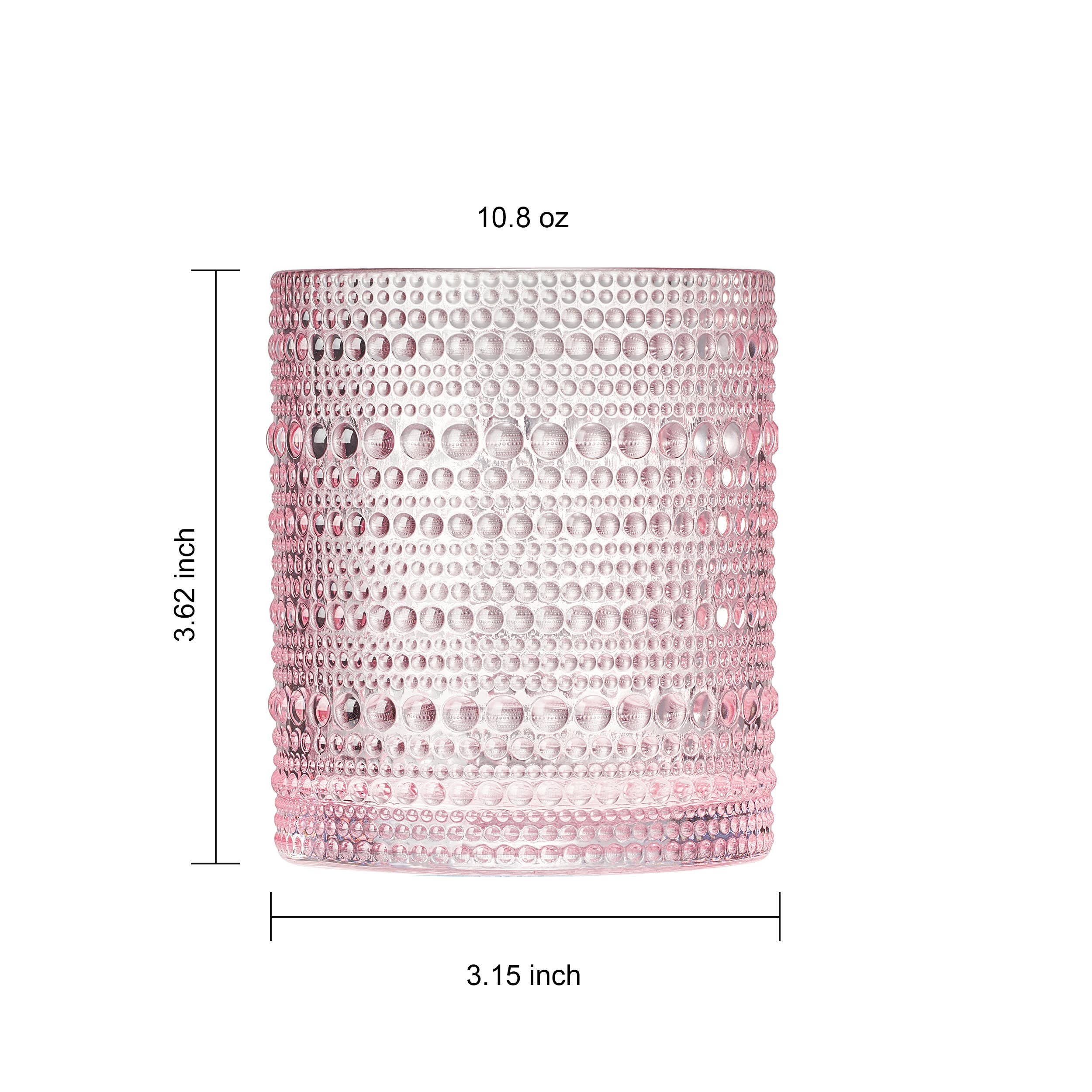 The Wine Savant /  Khen Glassware - Wholesale Cocktail/Liquor Glass - Hobnail Beaded Highball Drinking Tumbler Glasses | Set of 63