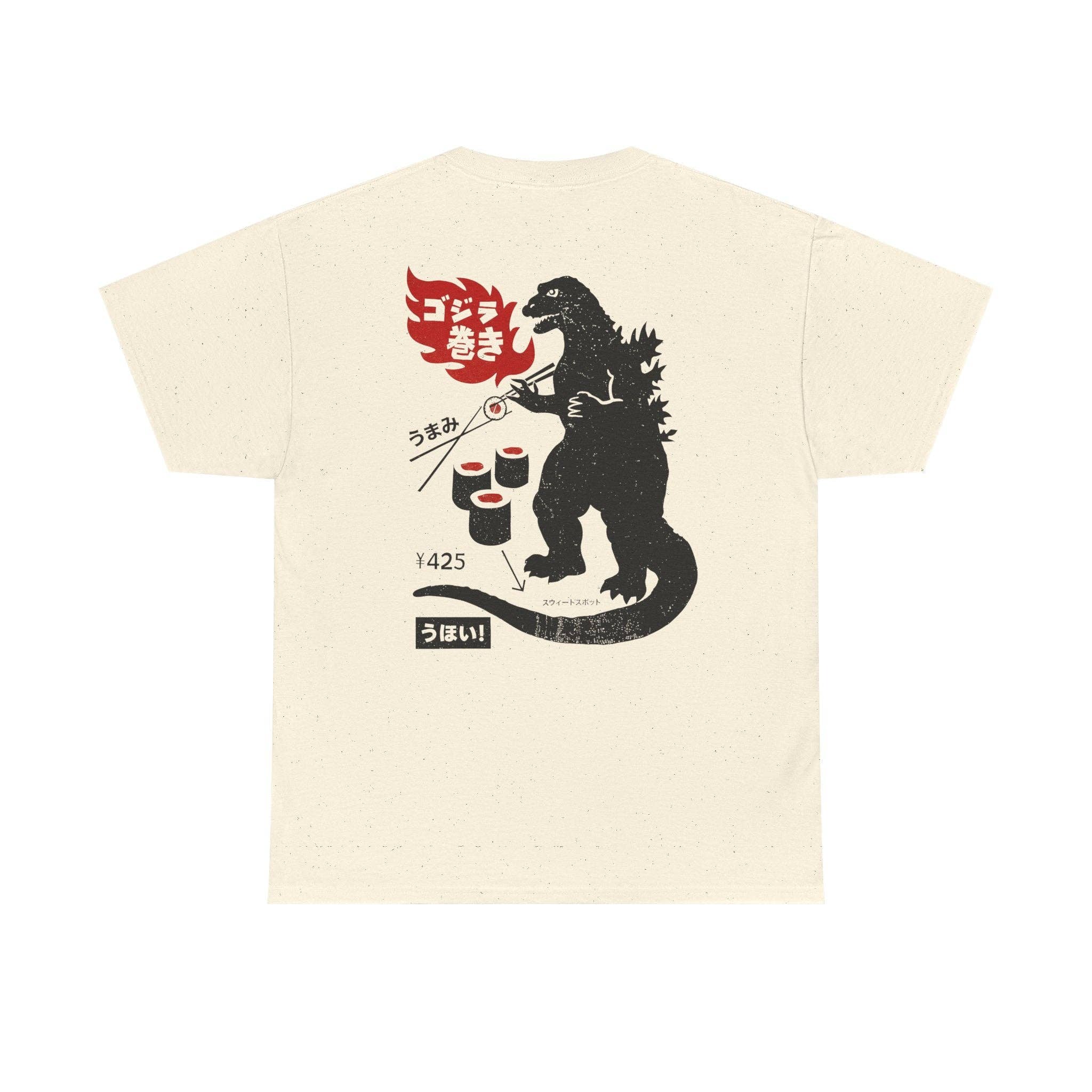 KILLER RETRO - Wholesale T-Shirt (Graphic) - Unisex - Vintage Sushi Ad T‑Shirt — Retro Japanese Monster Sushi Graphic Tee9