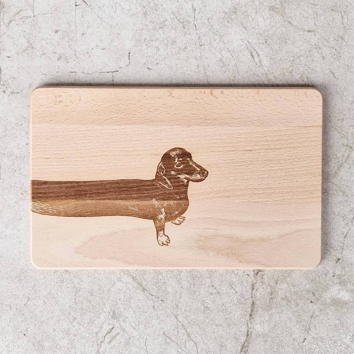 Nice Home Design - Wooden Board with Dachshund Engraving for wholesale by Agentur Upleger GmbH & Co. KG